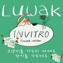[당일 로스팅 당일 출고] 인비트로 루왁 사향고양이 저카페인 발효커피 (원두 드립백), 500g 원두(분쇄도:얇은 분쇄)