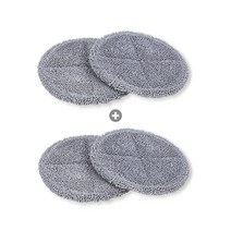 물걸레 청소기 호환 4P 전기종 극세사 패드 리필형 회색 15cm~16cm, 4개