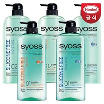 사이오스 실리콘프리 샴푸 또는 컨디셔너 750ml 5개, 리페어링(손상케어) 트리트먼트 5개