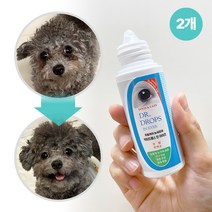 닥터드롭스 눈세정제 아이클리너 60ml 강아지눈꼽 고양이눈꼽 눈물냄새완화 강아지눈꼽세정 미세먼지세정, 2개