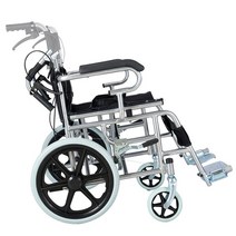 휠체어 수동 노인 장애아동 유모차형 간편조작 소형, 블랙