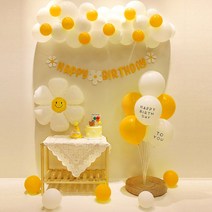 화예원 강아지 고양이 돌상 두돌상 애완동물용 생일상 셀프 파티세트, 스마일 D