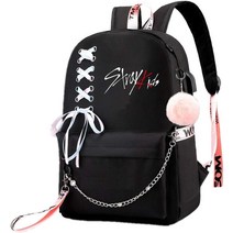 JUSTGOGO Korean KPOP Stray Kids Backpack FELIX Daypack Laptop Bag School Bag Mochila Bookbag