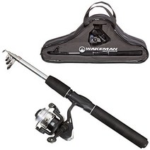 Wakeman Ultra Series Telescopic Spinning Rod and Reel Combo - Black null, 1