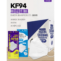 굿럭 방역황사 지오 크린테크 KF94 마스크 1매 새부리형 일회용 아이엠테크, 굿럭 방역황사 KF94 개별포장 1매
