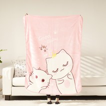 루이스텔라 극세사 수축방지 이중 담요 무릎 싱글