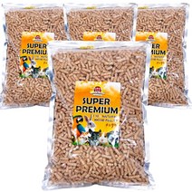 슈퍼주 수퍼프리미엄 다용도 우드펠렛 소동물 바닥재, 4개, 1.8kg