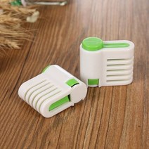 수플레팬케이크 크로와상붕어빵 잉어빵 팬케이크만들기 국화빵틀 케이크 나이프 음식 등급 플라스틱 고정 2 개 빵 슬라이서 토스트 장식 도구 5 층 분리기 136111, green