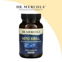 Dr Mercola Keto 크릴오일 콜린 세린 인지질 60캡슐