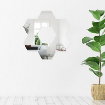 벽거울 6p 부착식 인테리어 아크릴 거울, 상세페이지 참조, 상세페이지 참조