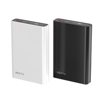 (NEXTU 1006QPB MINI) 10000mAh 보조배터리 고속충전 LED잔량표시, 블랙