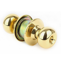 8300 PB 골드 원형 열쇠형 방문손잡이, 1개