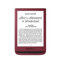 전자책단말기 pocketbook 전자 책 리더 터치 럭스 5 e 잉크 6 인치 hd 화면 wifi e reader 경량 8g 대용량 메모리 24 읽기 형식 68, 루비 레드