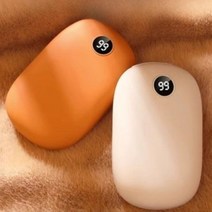 전기손난로 충전식 휴대용 미니 usb 발열 핫팩, 아이보리 10000Mah