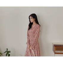 [리리앤코] 벨루시아 플라워 랩 원피스