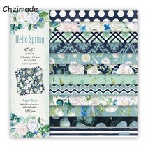 Chzimade-빈티지 해바라기 인쇄 스크랩북 종이 팩 카드 만들기 수제 배경 장식 공예 12 개, 05 5