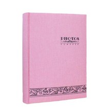 웨딩앨범 포토앨범 300 년 중국 빈티지 사진 6X4 quot10X15cm 플러그인 화이트 내부 페이지 결혼 기념 도서 메시지 영역 포함, pink
