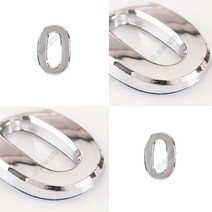 이니셜숫자0 은색50 현관스티커 우드스티커 넘버링스티커 번호스티커 글씨스티커 입체스티커 튜닝스티커 레터링