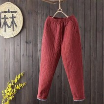 여성 겨울 따뜻한 퀼트 허리밴딩 누빔 바지 랄프랄프샵