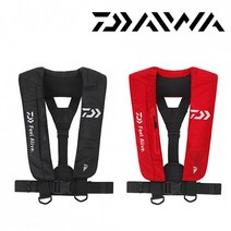 다이와 자동 팽창식 구명복 DF9100 낚시 라이프자켓, 레드