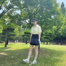 여성 골프티셔츠 반팔 집업 포켓 카라 빅사이즈 여성골프웨어