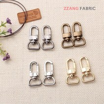 짱패브릭 (2개1세트) 15mm자물통개고리, 블랙실버