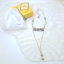 가다컴퍼니 FENDI 펜디 이니셜 레이어드 체인 목걸이 #A201