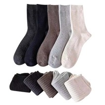 10개 1set 워더미 데일리 무지 남자양말 중목 기본 골지 양말 세트 W342