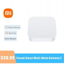 스마트허브 2022 Xiaomi 스마트 멀티 모드 게이트웨이-2 듀얼 와이파이 5G 2.4G RJ45-Port 3 프로토콜 블루, 04 add AU Adapter