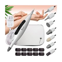 Palmera 프로페셔널 네일 드릴 케어 키트 - 전기 파일 17개의 부착물 30 000 RPM 모터 속도 조절 가능 여성 남성 반려동물용 그라인더 매니큐어 및 페디큐어