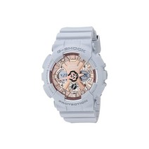 Casio 여성용 지샥 아날로그 디지털 디스플레이 쿼츠 시계 화이트 (GMS-S120MF-7A2CR)