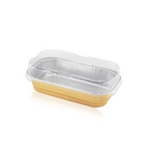 티라미수 용기 290ml 골드 알루미늄 일회용 보틀용기 뚜껑포함, 10개, 10개