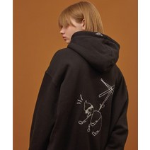 [국내매장정품] 꼼파뇨 [기모] Geppetto 자수 후드 블랙