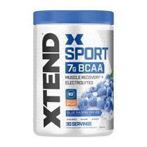 Scivation 싸이베이션 엑스텐드 BCAA 블루 라즈베리 345g(12.2oz) XTEND Sport BCAA Powder Blue Raspberry