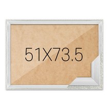 퍼즐액자 51x73.5 고급형 슬림 앤틱 퓨어실버, 단품