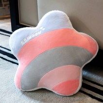 무지개 베개 쿠션 선물 큐트 레인보우 하트 스타 클라우드 러블리 레인보우 쿠션 피규어 뽀글이 장난감 슈퍼소프트 인형 여자 침대 위 잠자는 인형 여자아이 소파 쿠션, 스타퍼플(38x36cm)