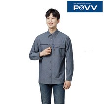 봄 여름 긴팔 셔츠 S-Y2001 네이비(메란지) M~4XL 춘추 회사 근무복 사무실 유니폼 남자 근무 복 파브, 03-SM-Y2001 (XL)