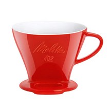 Melitta 독일 밀리타 핸드브루 커피 드리퍼 102 도자기 레드