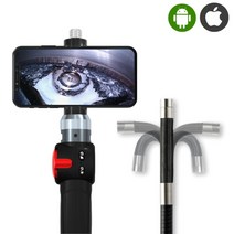 RALCAM 360도 내시경 카메라 자동차 정비 핸드폰 산업용 배관 하수구 누수 탐지기, 직경 8.5mm 1M, 1개