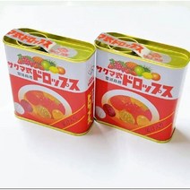 사쿠마 과일맛 드롭프스 타입 드롭 레트로 캔디 옛날 깡통 사탕 대용량 115g 2개입 세트 일본, 기본