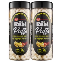 하림펫푸드 더리얼 퍼프 강아지 간식, 바나나맛, 2개입