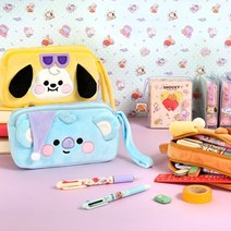 [BT21] 인형 펜 파우치 [파티]/디자인문구 필통 캐릭터 패브릭필통, RJ