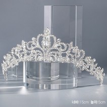 대용량마트 티아라큐빅 웨딩 왕관 브라이덜샤워 공주 왕관머리띠, 1-티아라01