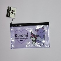 산리오필통 투명파우치 신학기학용품 초등학생 케이스, 쿠로미