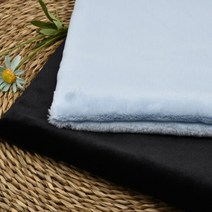 태백섬유 대폭 밍크 벨보아 원단 스카이 블랙 2종 털원단 겨울원단
