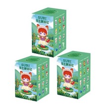 3D 입체퍼즐 puzzle 나무 조립 만들기 Ⅲ 블라인드 박스 액션 피규어 장난감 인형, 3개
