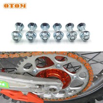 otom 오토바이 m8x1.25 스프로킷 볼트 너트 세트 일본 오프로드 자동차 체인 플레이트 체인휠 나사 야마하 스즈키 혼다 가와사키