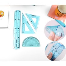 부러지지 않는 휘어지는 삼각자 각도기 세트1P, 상세페이지 참조, 상세페이지 참조