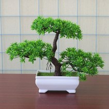 인조 야자수 나뭇잎 인테리어 조화용품 나무 화분 장식 실내용 야외용 조화용품, 초록
