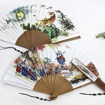 [박씨상방] 오죽선 한지 접부채+매듭노리개(선택), 선택:널뛰기